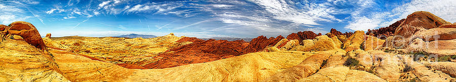 Valley of Fire Panorama Photograph by Kasia Bitner