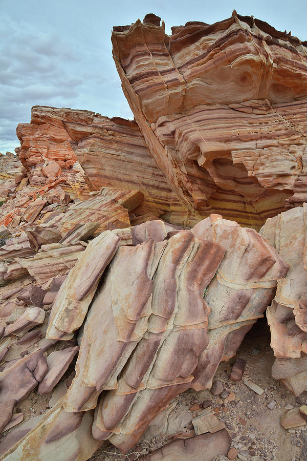 Valley of Fire Sandstone Cliffs Photograph by Ray Mathis