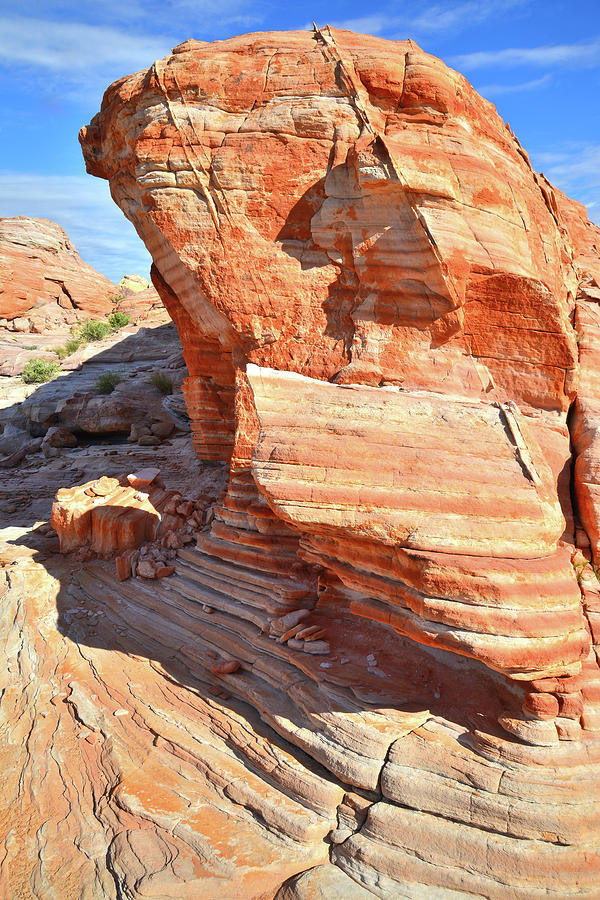 Valley of Fire Sandstone Pillar Photograph by Ray Mathis