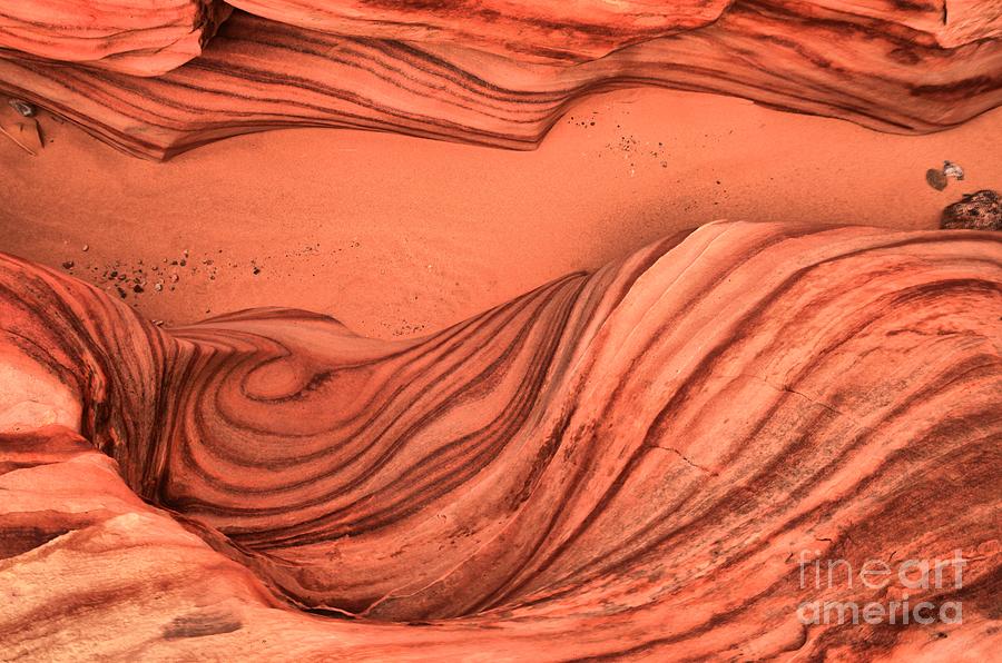 Valley Of Fire Sandstone Swirls Photograph by Adam Jewell
