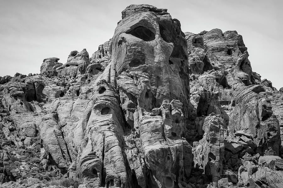 Valley of Fire VII BW Photograph by David Gordon