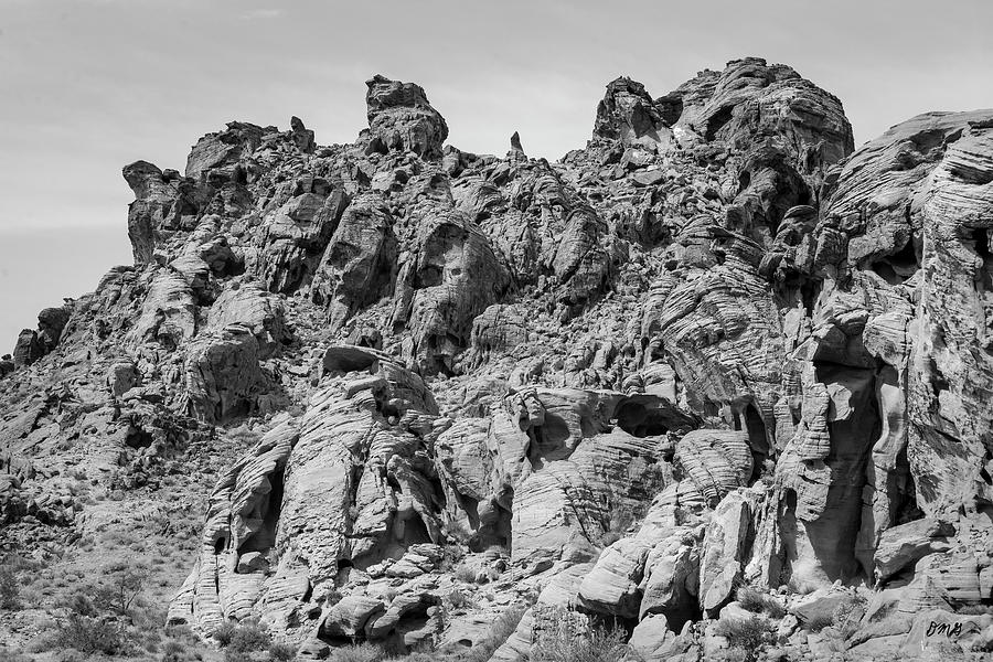 Black And White Photograph - Valley of Fire X BW by David Gordon
