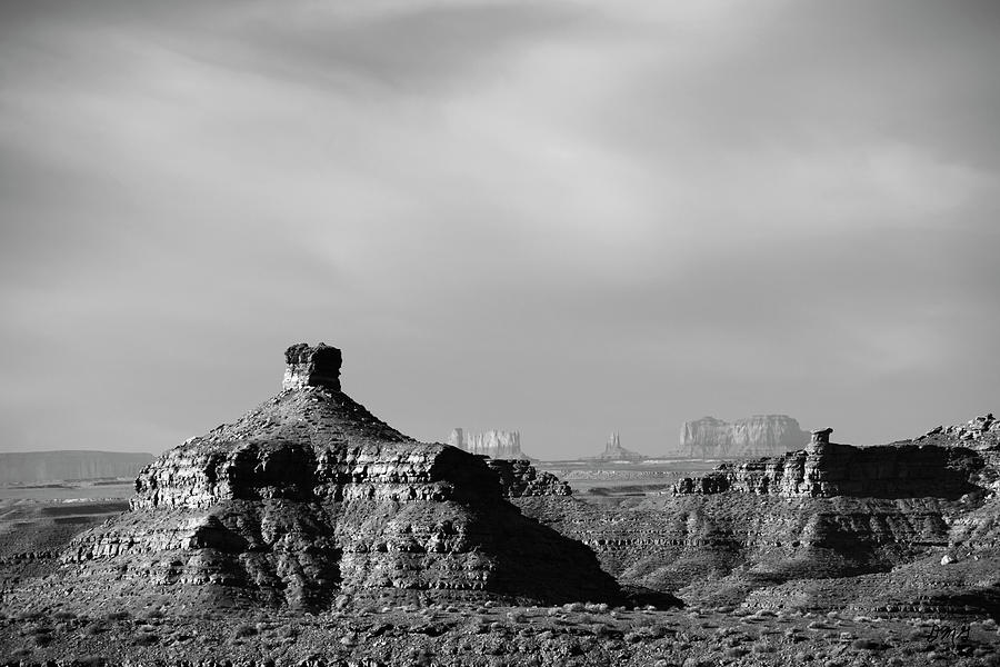 Valley of the Gods II BW Photograph by David Gordon