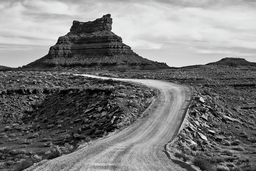 Nature Photograph - Valley of the Gods III BW by David Gordon