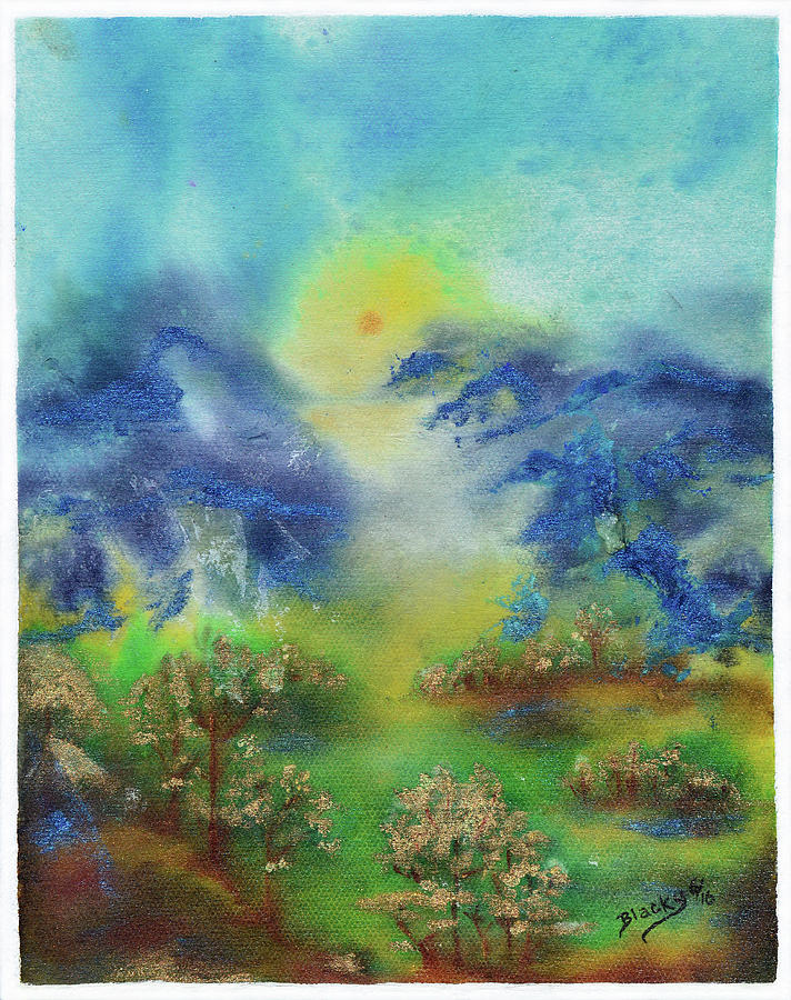 Abstract Painting - Valley Of The Mist by Donna Blackhall