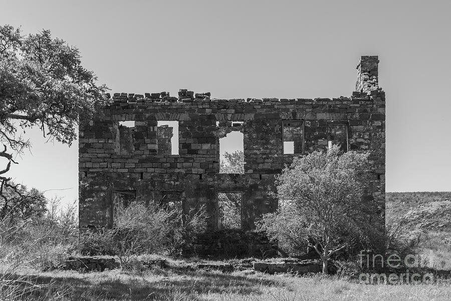 Valley Spring Ruins - 2359  Monochrome Photograph