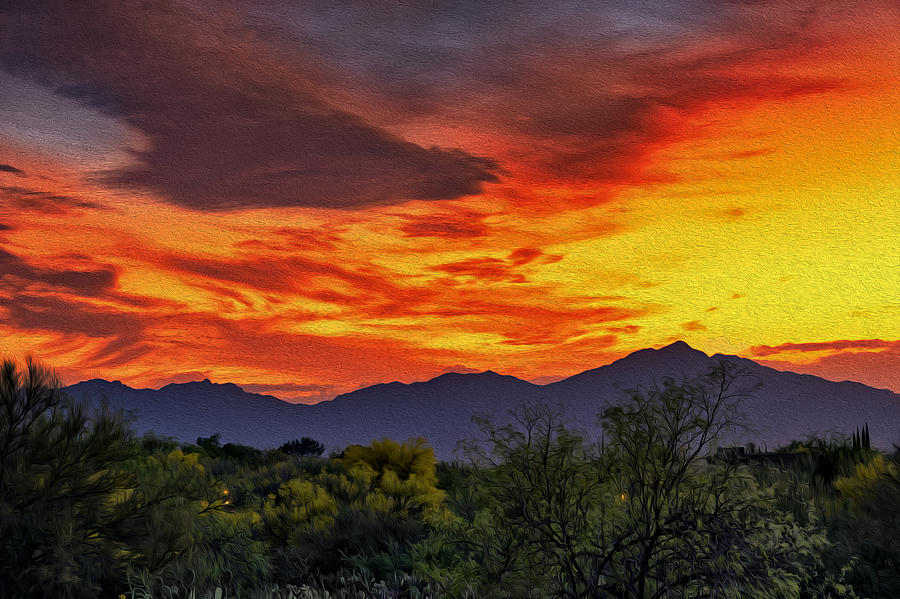 Valley Sunset H33 Photograph by Mark Myhaver