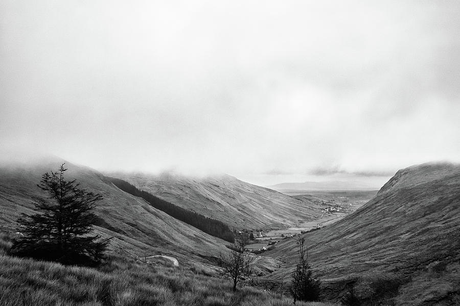 Mountain Photograph - Valley Underneath Clouds by Stephen Russell Shilling