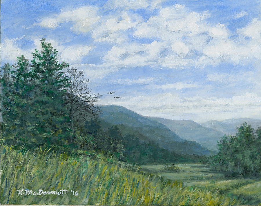Mountain Painting - Valley View by Kathleen McDermott