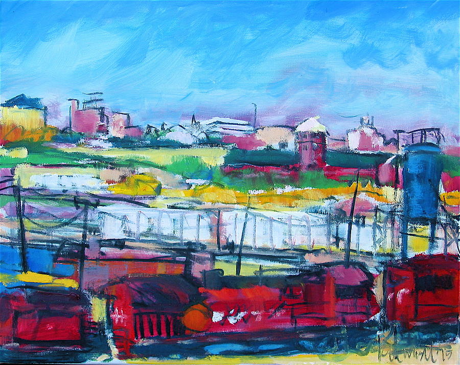 Valley Yard Painting by Les Leffingwell