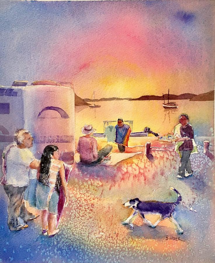 Sea Painting - Vals Baja by Diane Binder Sea Painting - Vals Baja by Diane Binder