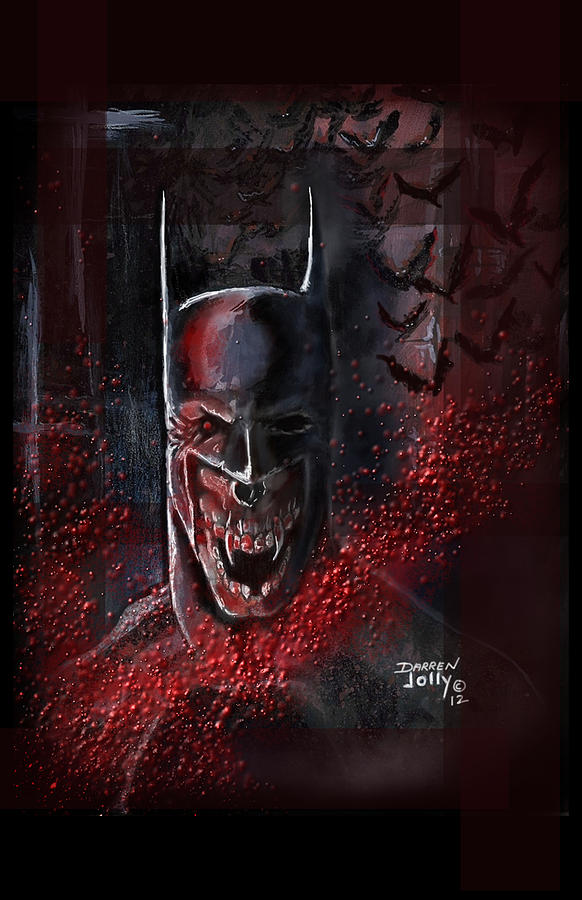 Vampire Batman Painting by Darren Jolly - Pixels