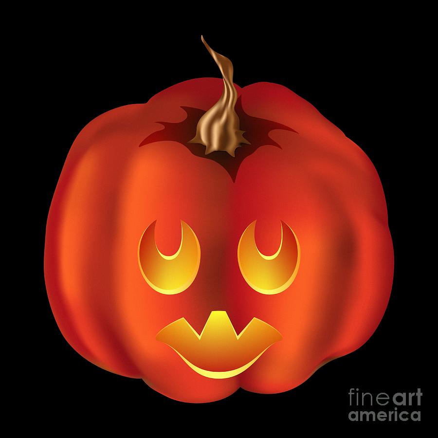 Vampire Halloween Pumpkin by MM Anderson.