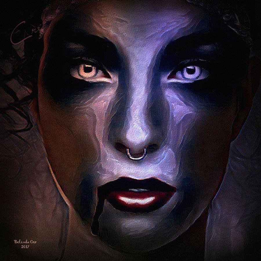 Vampire Woman Digital Art by Artful Oasis