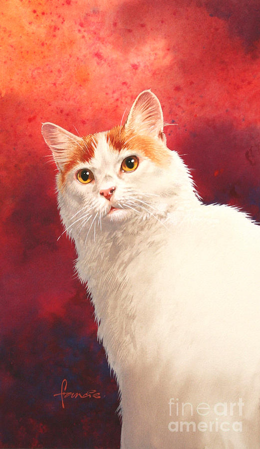 Van Cat Painting by MGL Meiklejohn Graphics Licensing