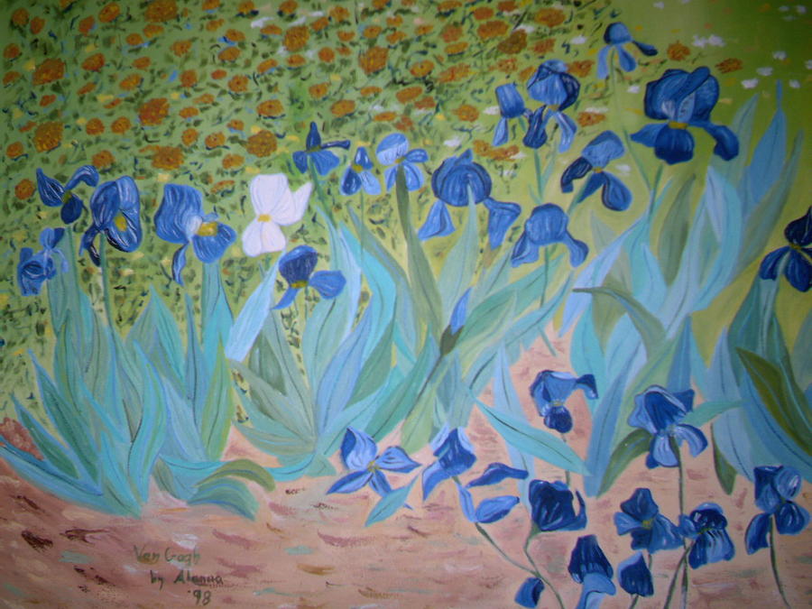 Vincent Van Gogh Painting - Van Gogh Iris by Alanna by Alanna Hug-McAnnally