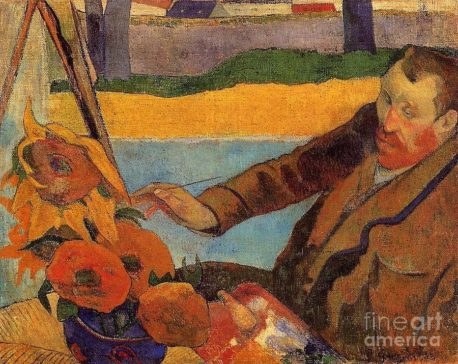 Van Gogh Painting Sunflowers Painting by Renoir