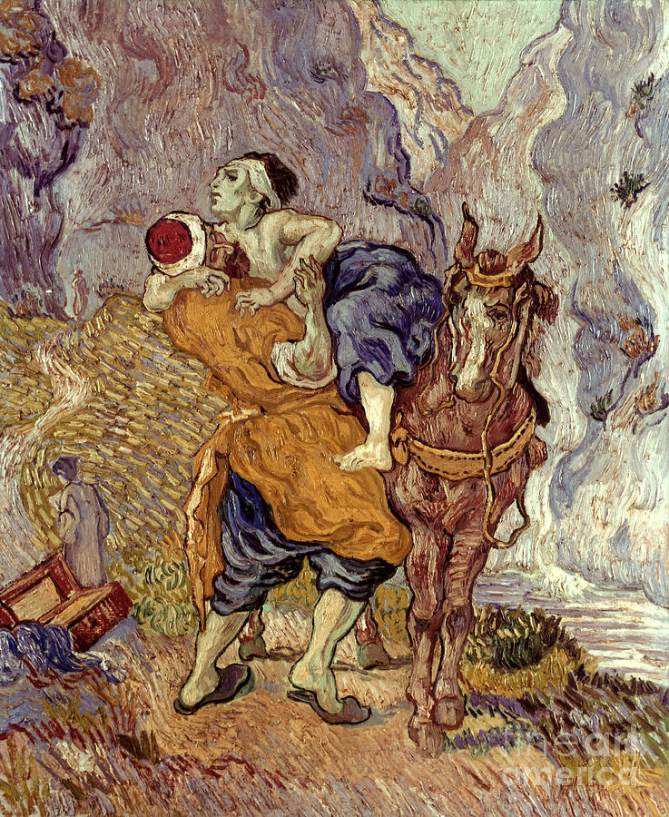 Samaritan, 1890 Painting by Vincent Van Gogh