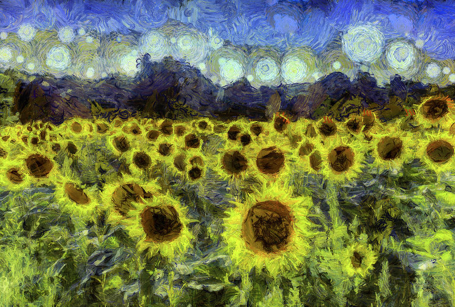 Van Gogh Sunflowers Photograph by David Pyatt
