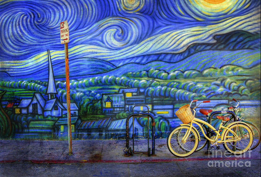 Van Goghs Yellow and Green Bicycles Photograph by Craig J Satterlee