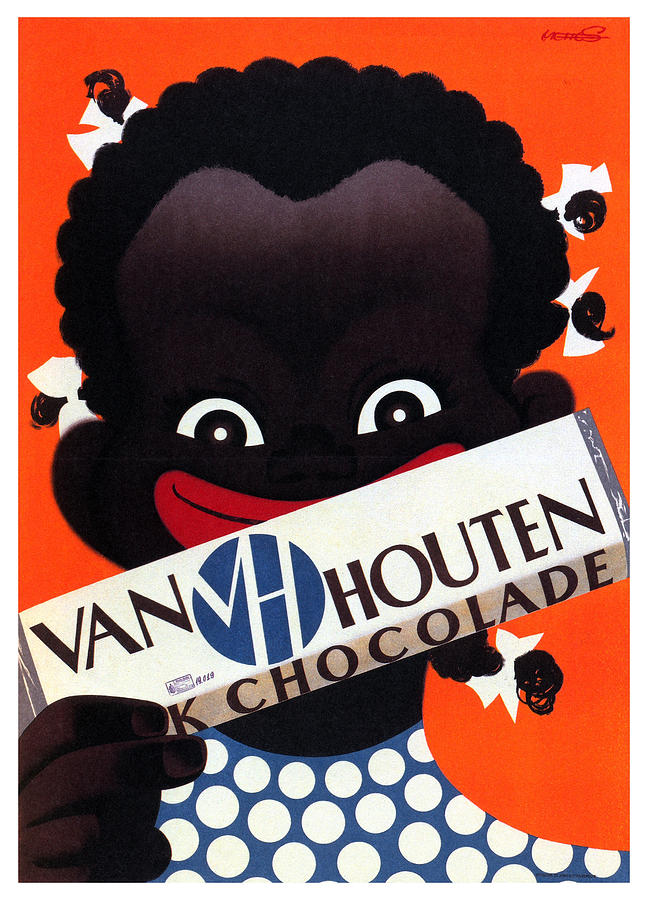 Van Houten Chocolade - Frans Mettes - Vintage Advertising Poster Mixed Media