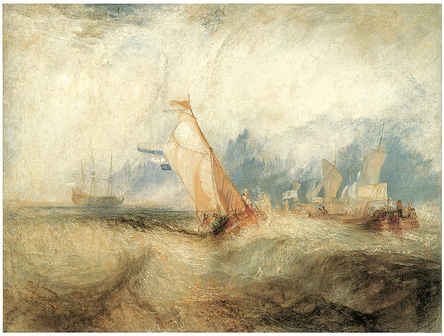 J M W Turner Painting - Van Tromp going about to Please his Masters by J M W Turner J M W Turner Painting - Van Tromp going about to Please his Masters by J M W Turner