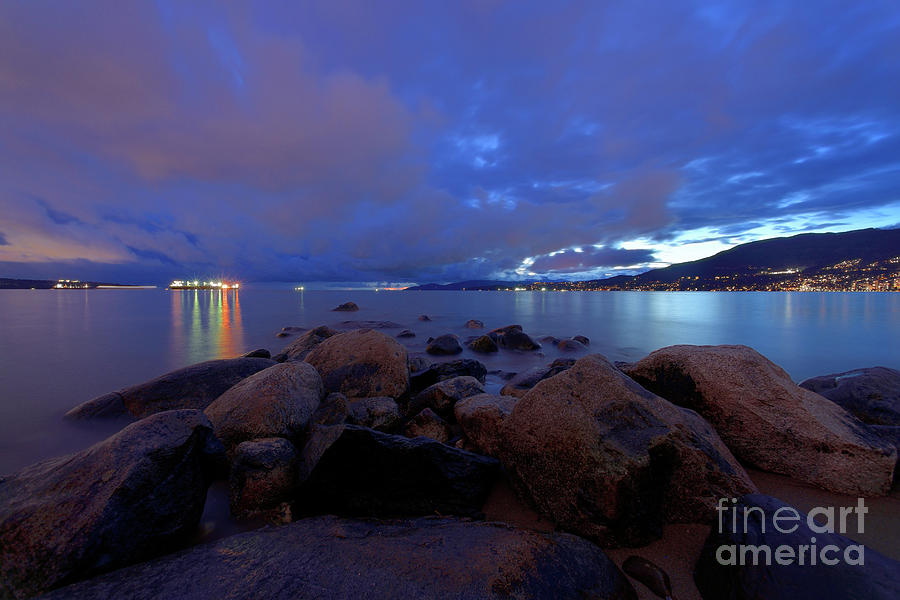 Vancouver Bc - English Bay After Sunset Photograph by Terry Elniski