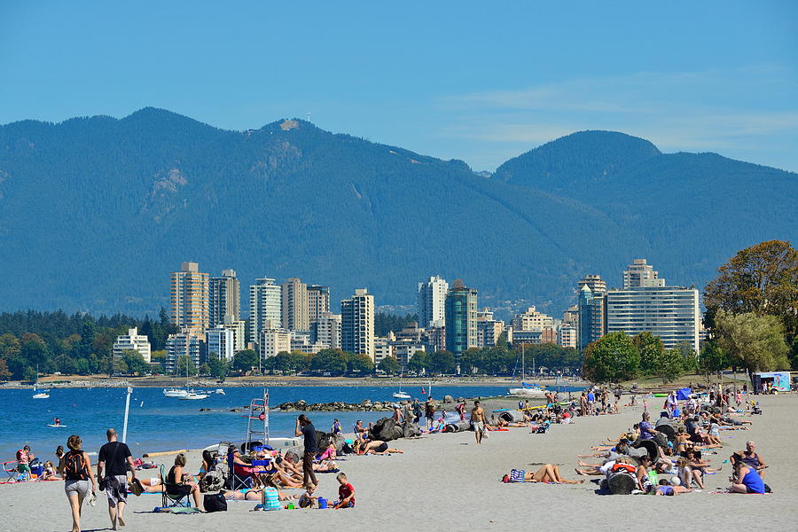 Vancouver beach Photograph by Songquan Deng