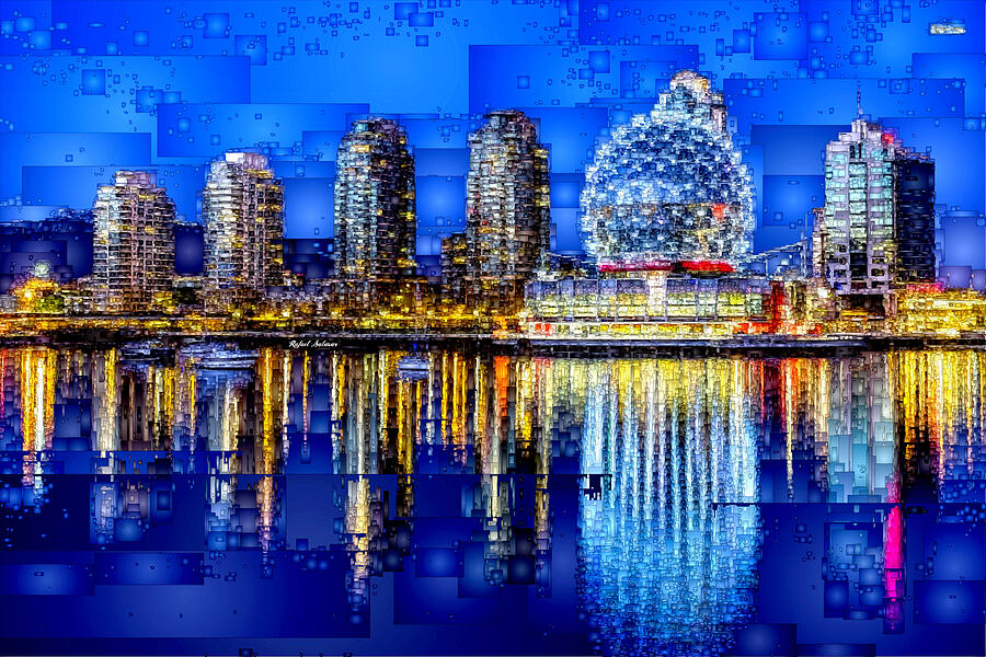 Vancouver British Columbia Canada Digital Art by Rafael Salazar