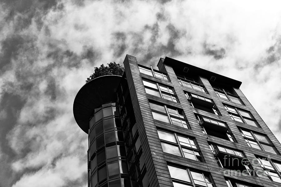Vancouver Building Style mono Photograph by John Rizzuto