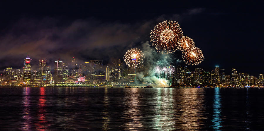 Vancouver city Fireworks Photograph by Pierre Leclerc Photography