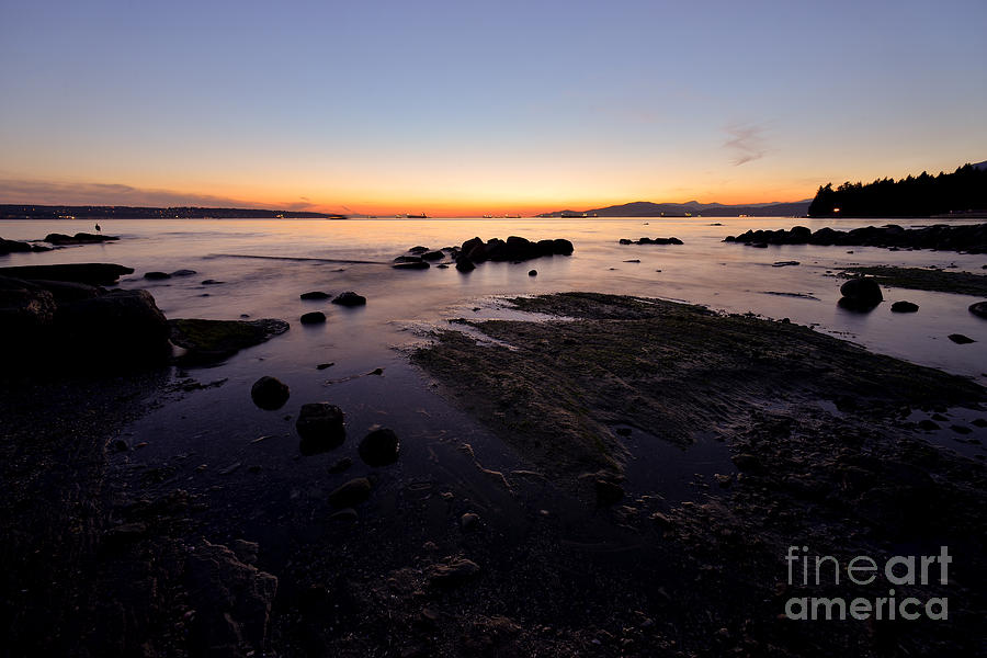 Vancouver English Bay Sunset 1 Photograph by Terry Elniski