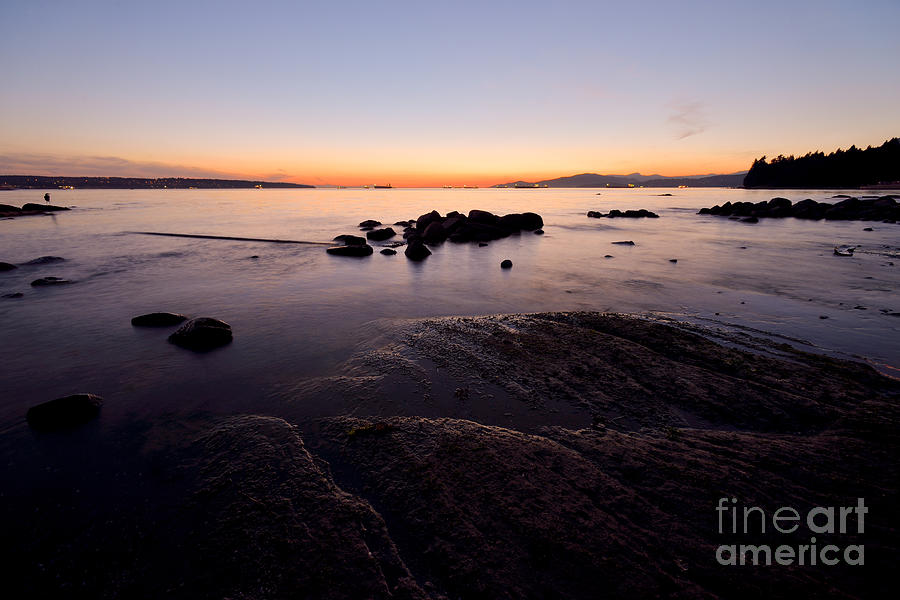 Vancouver English Bay Sunset 2 Photograph by Terry Elniski