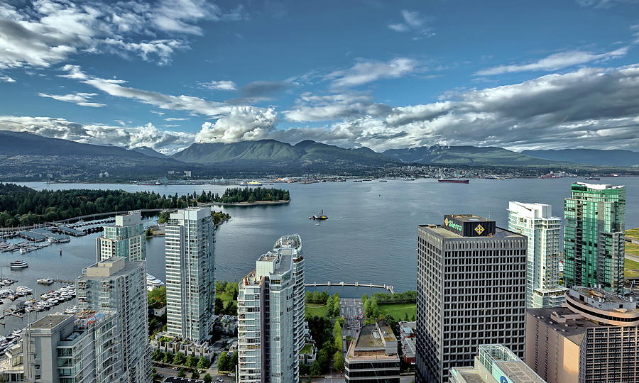 Vancouver Harbour Photograph by Alex Lyubar