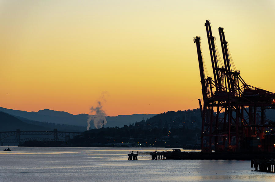 Vancouver Harbour Dawn Photograph by Steven Richman