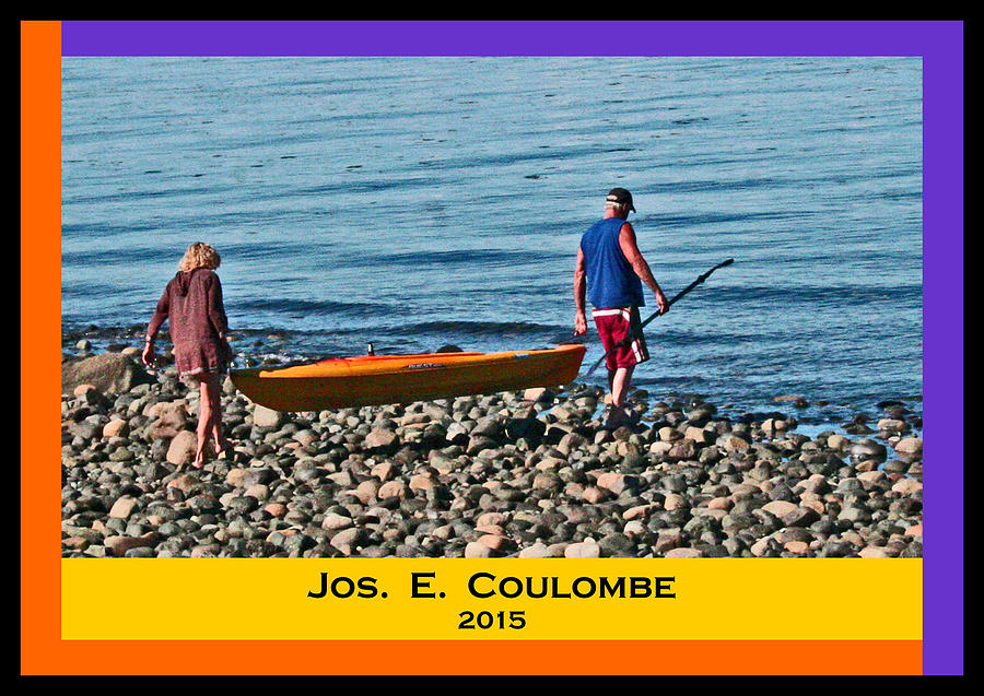 Vancouver Island - British Columbia  Kayaking Digital Art by Joseph Coulombe