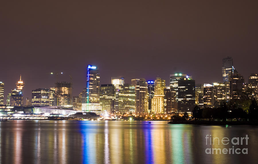 Vancouver Lights Photograph by Louise Magno