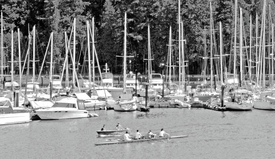 Boat Photograph - Vancouver Marina No. 1-1 by Sandy Taylor