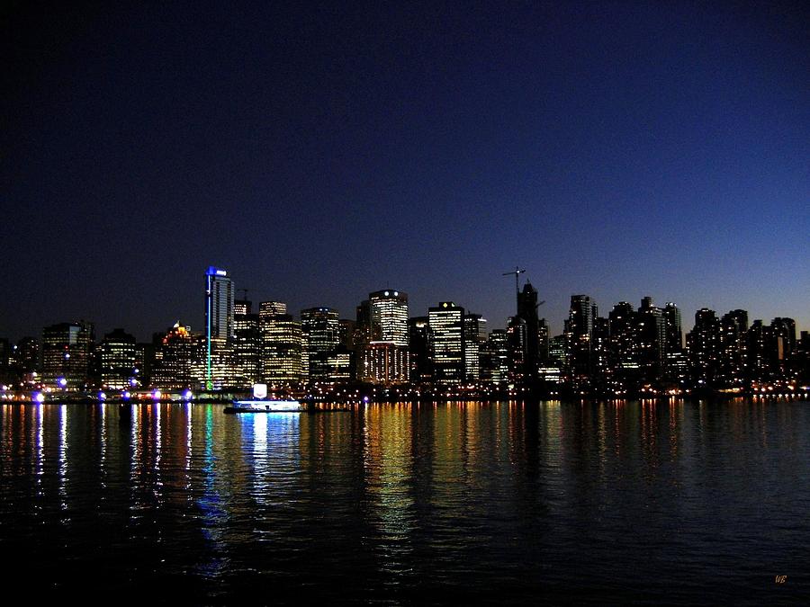 Vancouver Night Lights Photograph by Will Borden