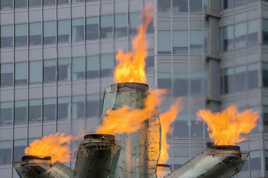 Vancouver Olympic Cauldron 2 Photograph by Ross G Strachan Pixels