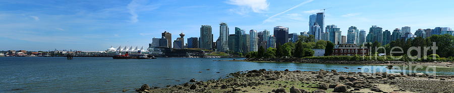 Summer Photograph - Vancouver Panorama From Stanley Park by Christiane Schulze Art And Photography