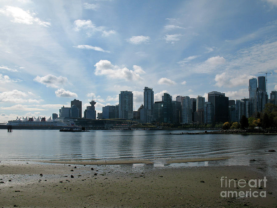 Vancouver Skyline 2015 At Stanley Park II Photograph