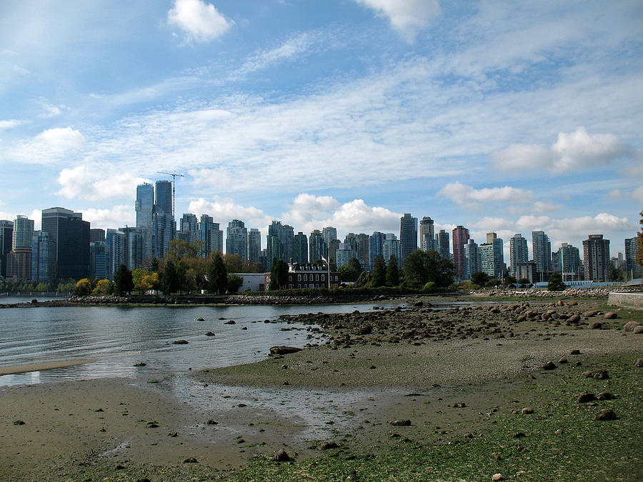 Vancouver Skyline 2015 From Stanley Park Photograph by Connie Fox