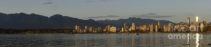 Vancouver Skyline Panorama Photograph by John  Mitchell