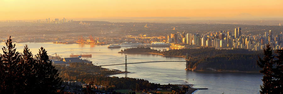 Vancouver sunrise Photograph by Songquan Deng
