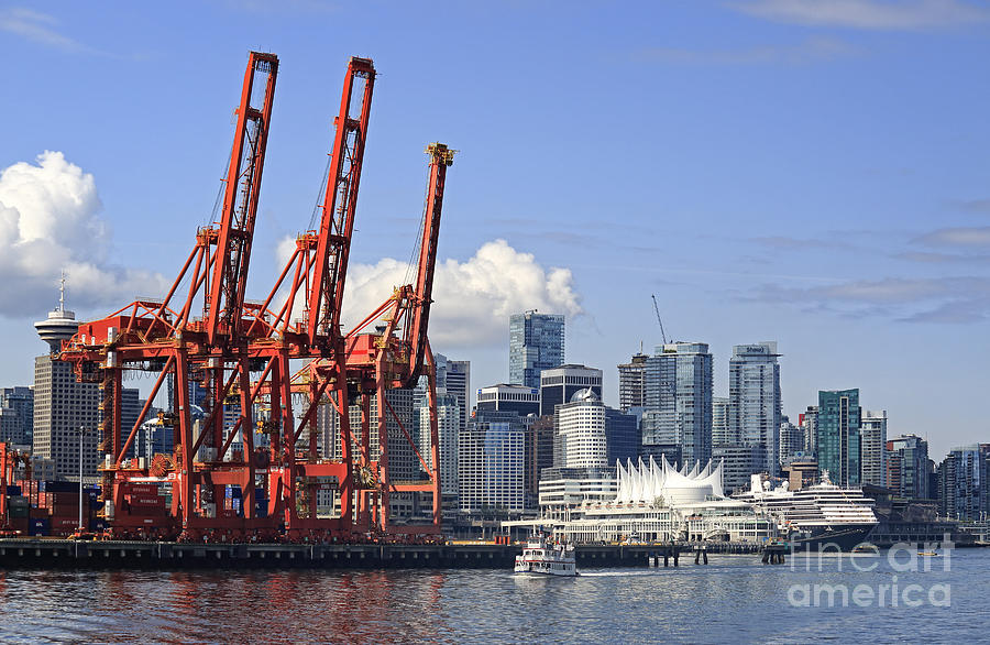 Vancouver Waterfront Skyline Photograph by Charline Xia