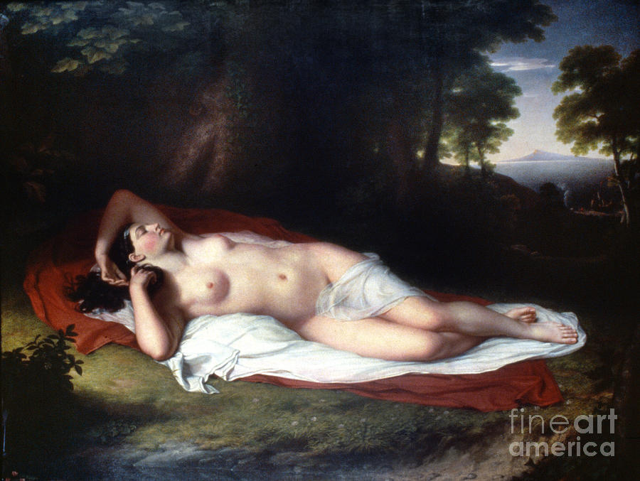 Vanderlyn: Ariadne Asleep Painting by Granger