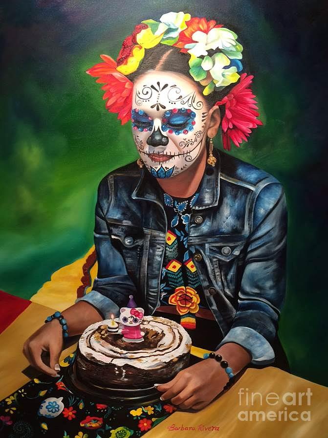 Vanessas Birthday Painting by Barbara  Rivera