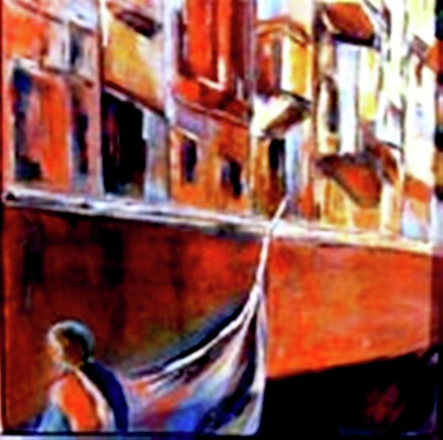 Vanice Canal Cruise 2 Painting by Miki Sion
