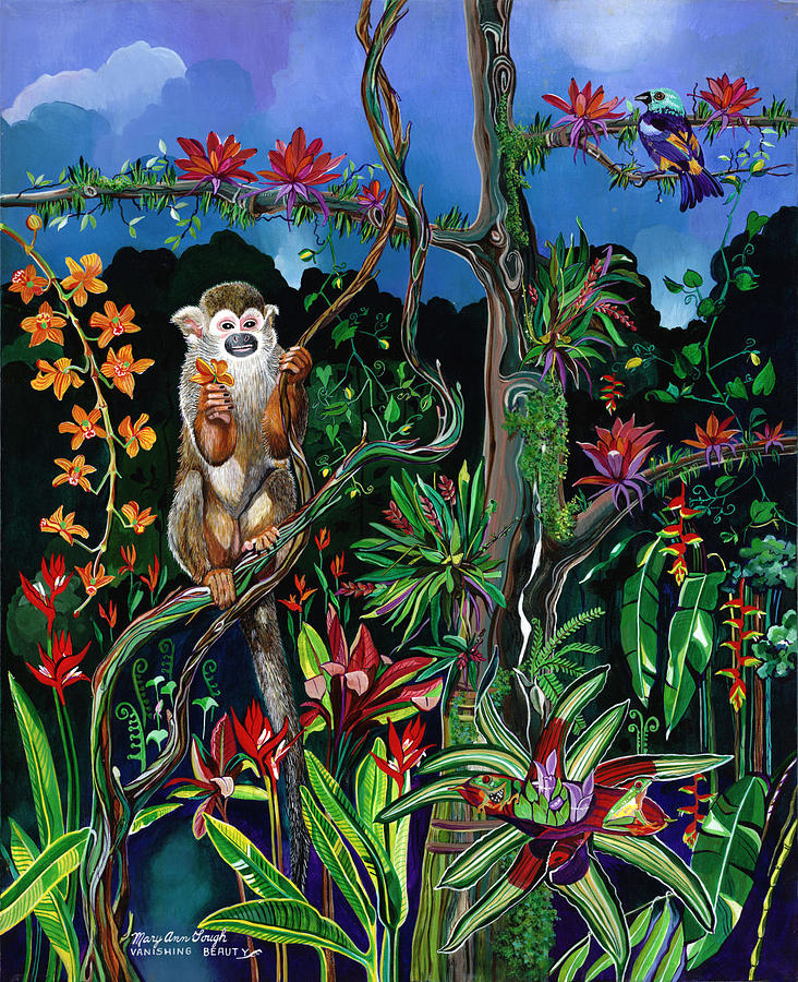 Wildlife Painting - Vanishing Beauty by Mary Ann Gough Wildlife Painting - Vanishing Beauty by Mary Ann Gough